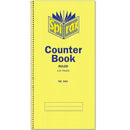 Spirax 543 Counter Book Spiral Bound Feint Ruled 120 Page 297x135mm 10 Pack