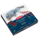 Derwent 48 Pastel Coloured Pencils Wooden Box Set Artists