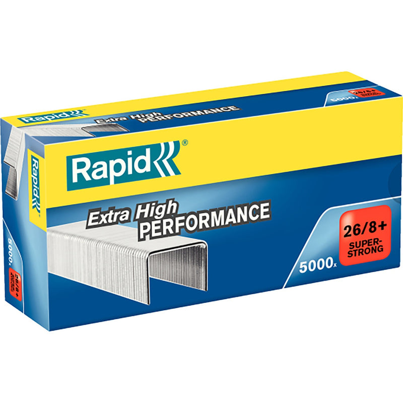 Rapid High Performance Staples 26/8 Box 5000
