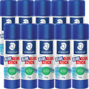Staedtler Glue Stick Blue Blu 35g Dries Clear Box 10