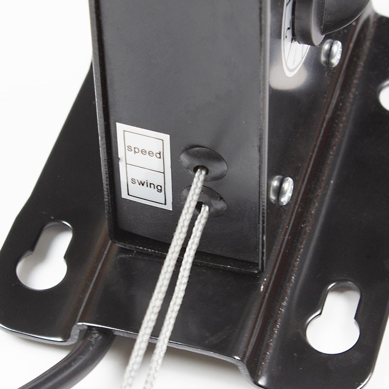 Nero Black Industrial Wall Mount Fan 45cm Aluminium Blades 3 Speed