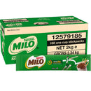 Nestle Milo Single Serve Sachets 20g 100 Pack Carton Bulk Box