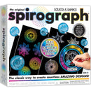 Spirograph Scratch & Shimmer Black Rainbow Paper Drawing Set Sparkle