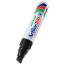 Artline 100 Permanent Marker 12mm Chisel Nib Black Box 6