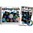 Spirograph Scratch & Shimmer Black Rainbow Paper Drawing Set Sparkle