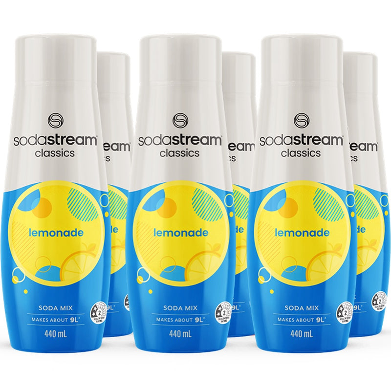 SodaStream Classics Lemonade Soda Mix 440mL Pack 6 BULK
