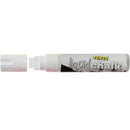 Texta Jumbo Liquid Chalk Markers Wet Wipe Chisel 15mm White