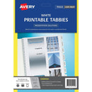 Avery 5412561 L7431 Print On Tabs Tabbies White Pack 48 20 Packs BULK