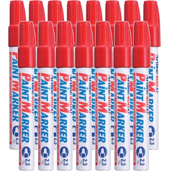 Artline 400 Paint Marker Bullet 2.3 Red Box 15