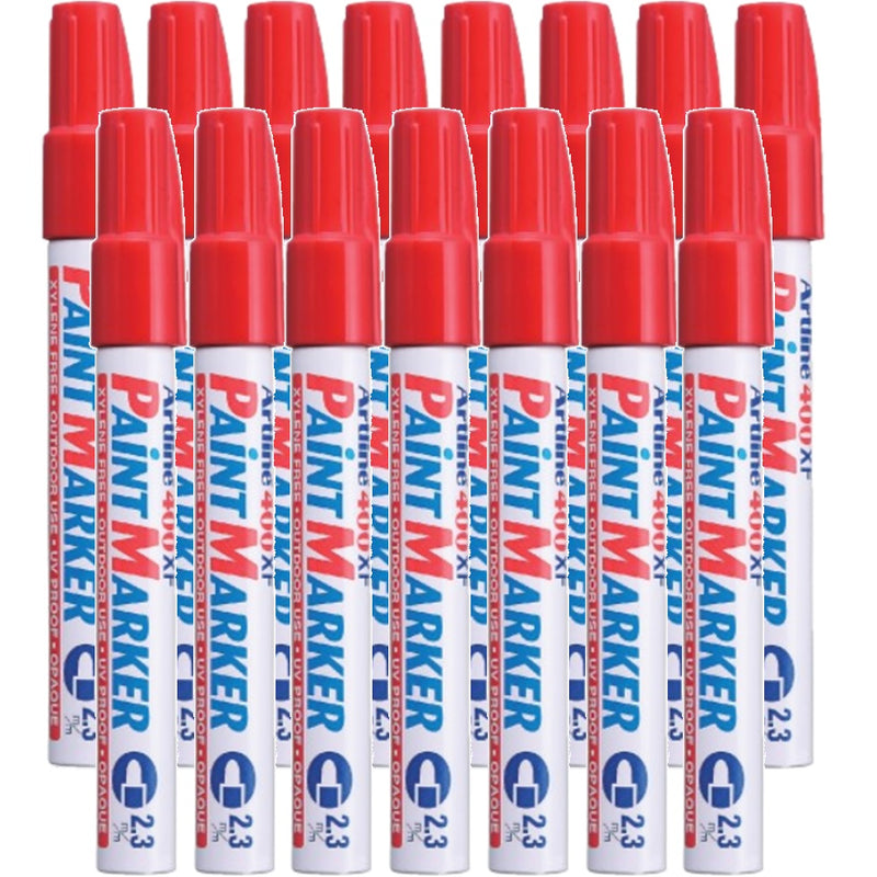 Artline 400 Paint Marker Bullet 2.3 Red Box 15
