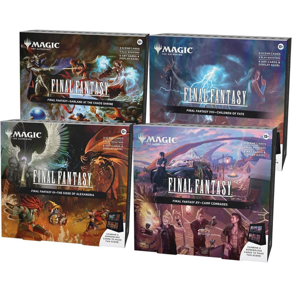 Magic the Gathering Final Fantasy Holiday Release Scene Boxes 4 Set