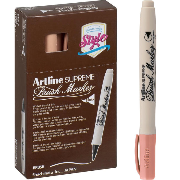Artline Supreme Brush Marker Apricot Box 12