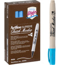Artline Supreme Brush Marker Light Blue Box 12