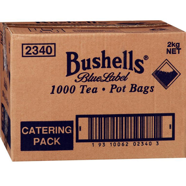 Bushells Black Teapot Tea Pot Bags Carton 1000 Catering Pack Blue Label