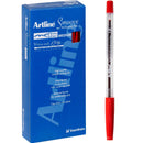 Artline Smoove Ballpoint Pen 1.0 Red Box 12