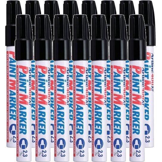 Artline 400 Paint Marker Bullet Tip 2.3mm Black Box 15