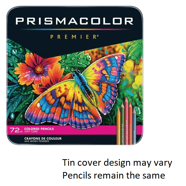 72 Prismacolor Premier Colour Pencils Tin Soft Core Artists PC972 - SuperOffice