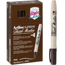 Artline Supreme Brush Marker Dark Brown Box 12