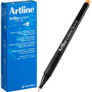 Artline Supreme Fineline Pen 0.4mm Pastel Orange Box 12