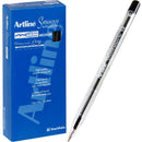 Artline Smoove Ballpoint Pen 1.0mm Black Box 12