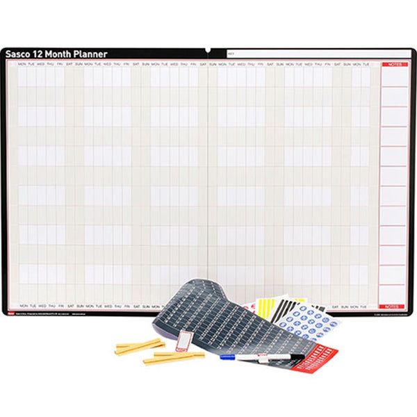 Sasco Wall Planner 12 Month Undated