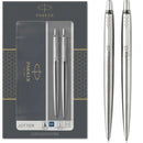 Parker Jotter Ballpoint Pen And Mechanical Pencil Stainless Steel Gift Set