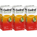 Codral Mucus Cough Syrup Guaifenesin 100mg/5mL Oral Liquid 150mL 3 Pack
