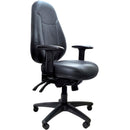 Buro Persona Leather Office Chair Ergonomic with Arms Black