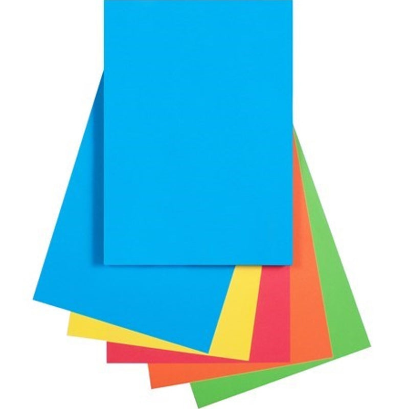 Quill Coloured A4 Copy Paper 80GSM Brights Assorted Pack 250 Sheets