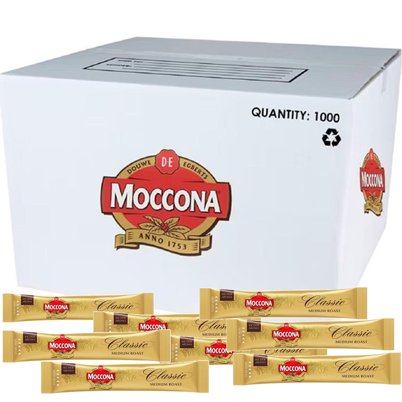 Moccona Classic Medium Roast Instant Coffee Single Serve Sticks Pack 1000