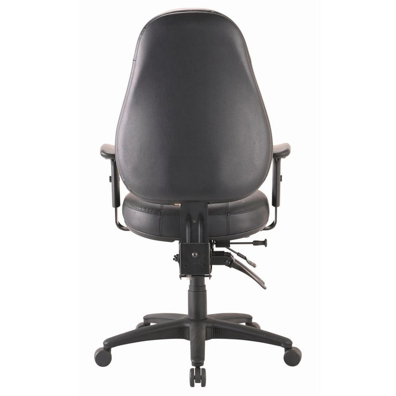 Buro Persona Leather Office Chair Ergonomic with Arms Black