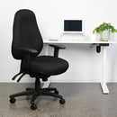 Buro Persona Leather Office Chair Ergonomic with Arms Black