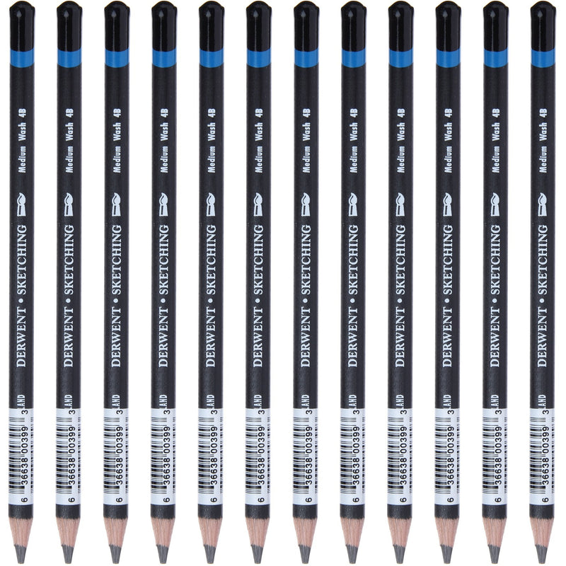 Derwent Watersoluble Sketching Pencil 4B  (12 Pack)