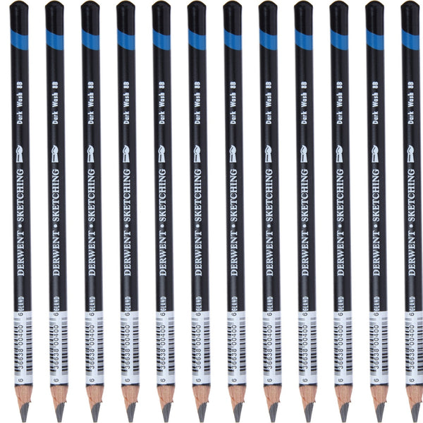 Derwent Watersoluble Sketching Pencil 8B (12 Pack)