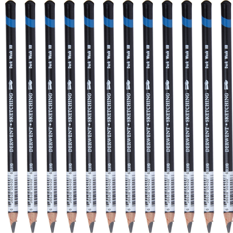 Derwent Watersoluble Sketching Pencil 8B (12 Pack)