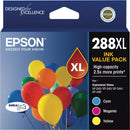 Epson No.288Xl Ink Cartridge High Yield Cyan/Magenta/Yellow