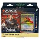 Magic the Gathering Fallout Commander Decks 4 Decks Per Display