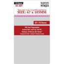 Sleeve Kings Board Game Sleeves "Space Alert Large Compatible 67mm x103mm 110 Sleeves Per Pack