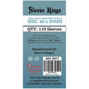Sleeve Kings Board Game Sleeves "Space Base Compatible" 40mmx89mm 110 Sleeves Per Pack