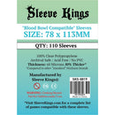 Sleeve Kings Board Game Sleeves "Blood Bowl Compatible" 78mmx113mm 110 Sleeves Per Pack