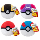 Pokemon Plush Pokeball Assortment 5" 6 in the Assortment