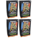 Magic the Gathering Teenage Mutant Ninja Turtles Commander Deck Turtle Power WHITE/BLUE/BLACK/RED/GREEN 4 Decks Per Display