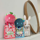 Tee Turtle - Plushie Tote Bag - Light Blue Angel Cats Tote Bag and White Angel Cat Plushie