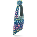 Tee Turtle - Plushie Tote Bag - Dark Blue Rainbow Axolotls Tote Bag and Blue Rainbow Gills Axolotl Plushie