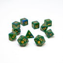 Fablemaker's Deck Of Many Things Leaf Green Dice Set Game
