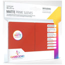 Gamegenic Matte Prime Card Sleeves Red 66mmx91mm 100 Sleeves Per Pack