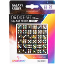Gamegenic Galaxy Series - Mars - D6 Dice Set 12 mm 36 pcs