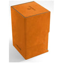 Gamegenic Watchtower Holds 100 Sleeves Convertible Deck Box Orange Cards