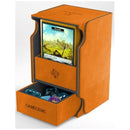 Gamegenic Watchtower Holds 100 Sleeves Convertible Deck Box Orange Cards