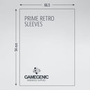 Gamegenic Prime Retro Sleeves - Size Code RETRO GREY - 66.5mmx94mm 50 Sleeves Per Pack